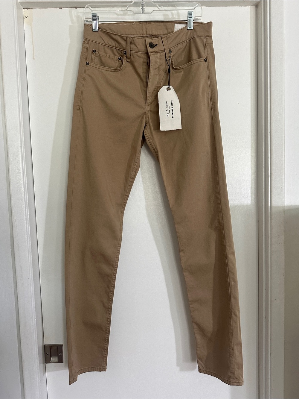 rag & bone standard issue 2 slim fit Straight-Leg beige Pants